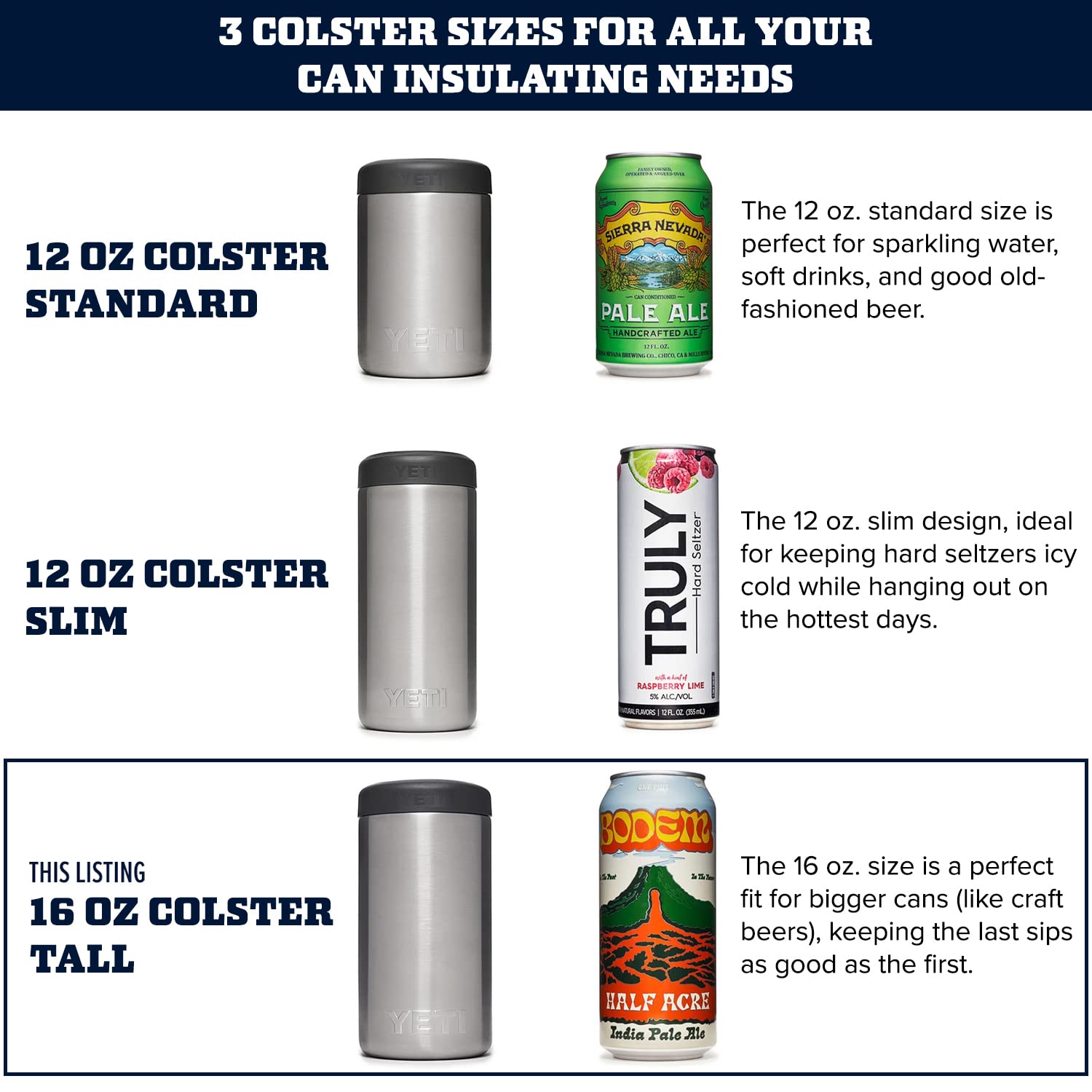 【Frost】Can Insulator Amazon.com: YETI Rambler 12 oz. Colster Can Insulator for